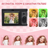 1080P Kids Digital Camera with 32GB Card, 48MP 8X Zoom Digital Point and Shoot Camera