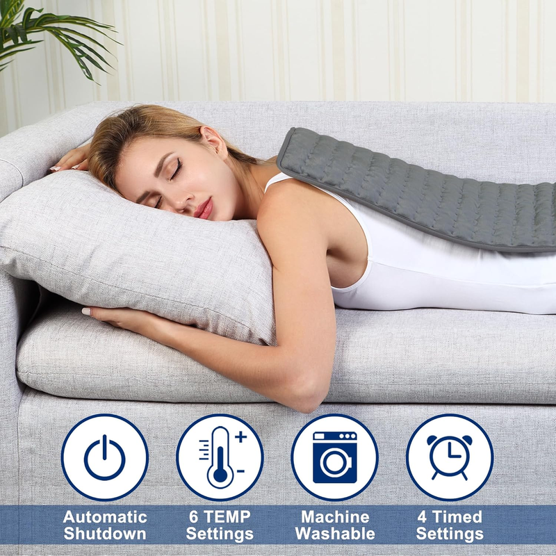 Electric Heating Pad with Auto Shut Off, Machine Washable