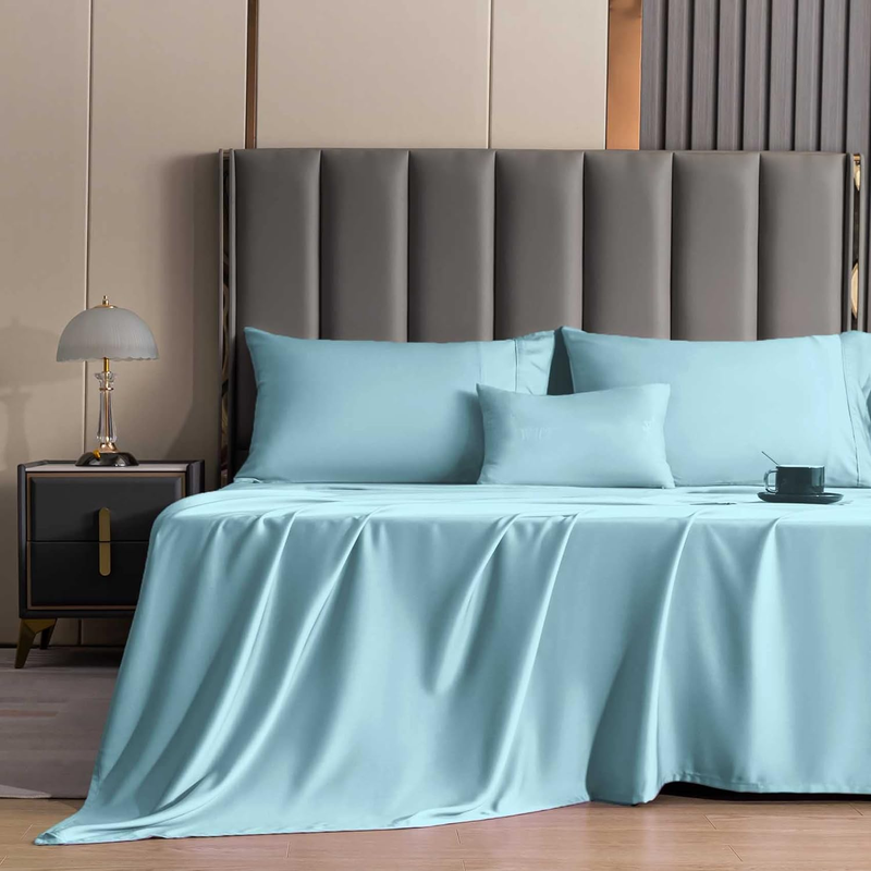 Whitney Home Textile Sheet Sets - Rayon Derived from Bamboo, Luxury Cooling Bed Sheets, 16" Extra Deep Pocket