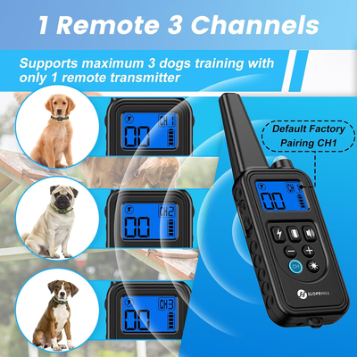 Dog Training Collar with 7 Training Modes, 2600Ft Remote Electronic Dog Shock Collar