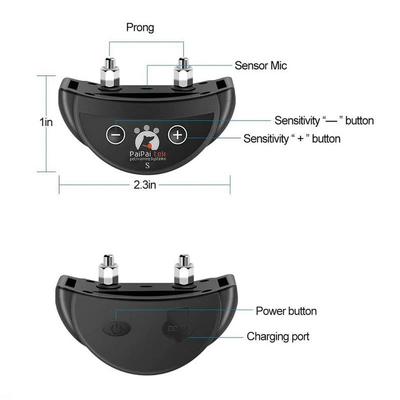 Bark Collar for Small Medium Dogs, Rechargeable Anti Barking Training Collar with 5 Adjustable Level