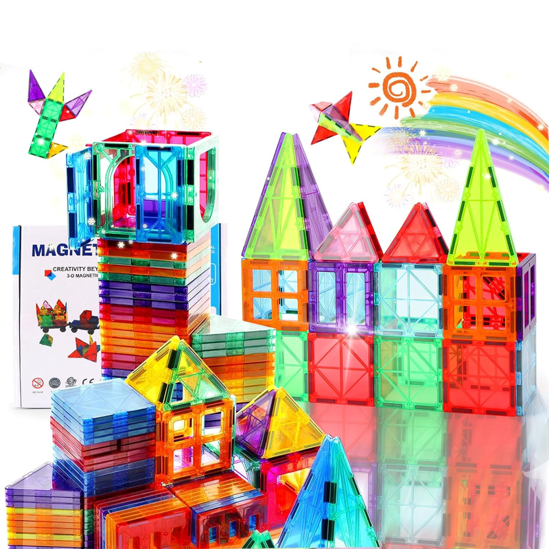 32 Pcs Magnetic Tiles Building Blocks Set