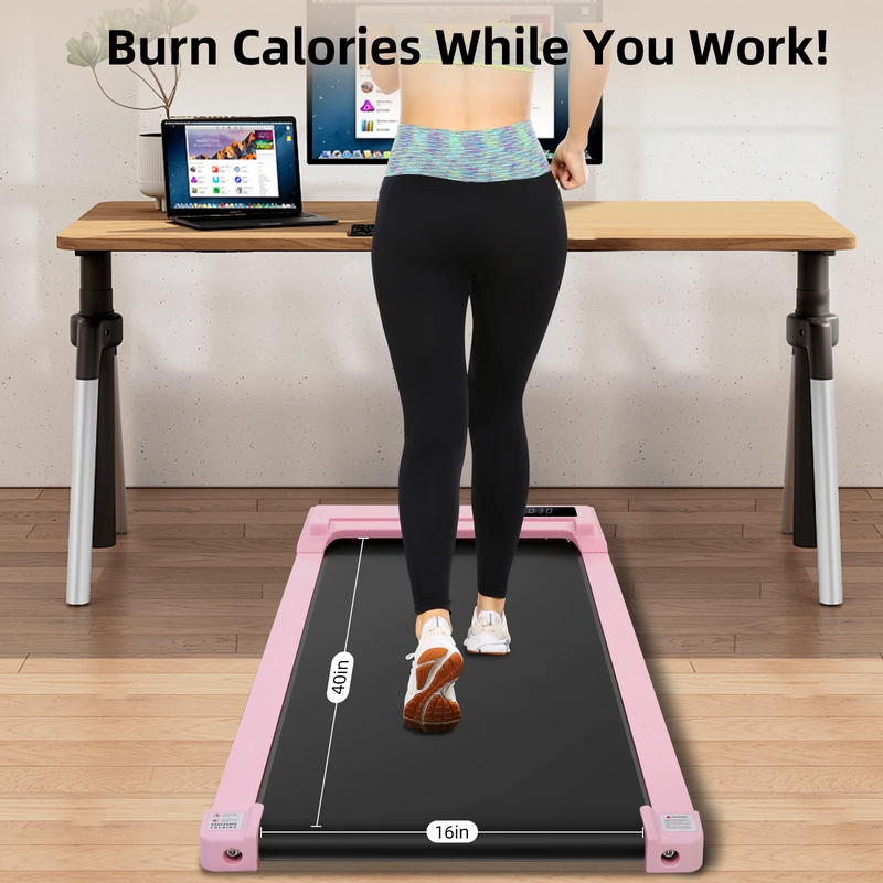 Walking Pad Treadmill with Smart App Remote Control 2.5HP with LED Display