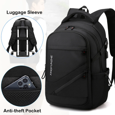 19 Inch Travel Laptop Backpack, Anti-Theft, Slim & Durable with USB Charging Port, Fits 13-16.5 Inch Laptop and Notebook