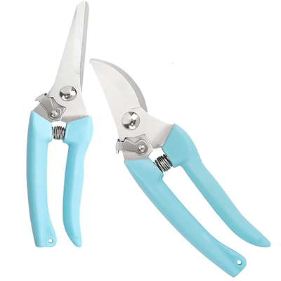 2 Pack Premium Pruning Shears, Garden Scissors, Lightweight Plant Clippers