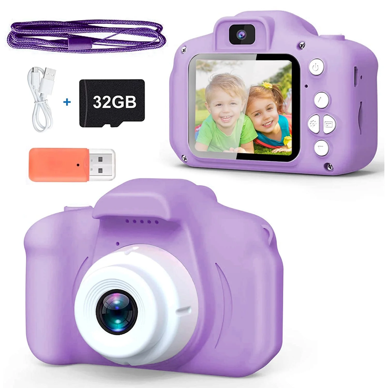 Kids1080P HD 20MP Digital Camera with 32GB SD Card