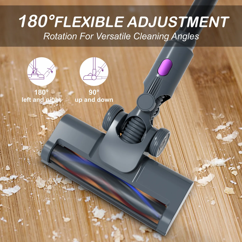 Cordless Stick Vacuum Cleaner - Lightweight with LED Display Screen