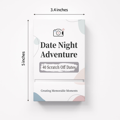 40 Date Ideas Couples Date Night - Unique Date Deck Scratch Off Cards