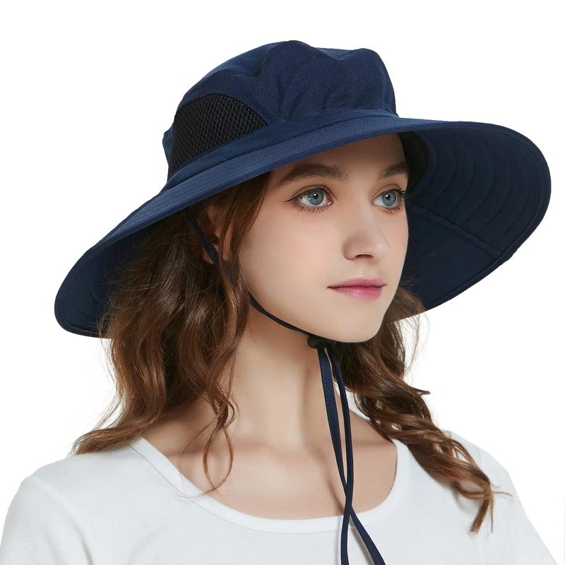 Wide Brim Bucket Hat - Water Repelling Sun Hat