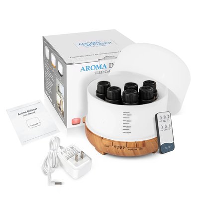 500ml Aroma Diffuser with 6*10ml Essential Oils and Remote Control