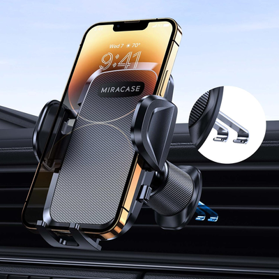  Universal Car Phone Holder with Metal Hook Clip Air Vent Mount for iPhone Android Smartphones