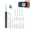 11Pcs Wireless Ear Wax Removal Kit with Camera 1296P HD with 6 LED Lights Silicone Soft Ear Tips