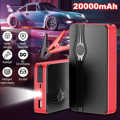 Car Jump Starter Battery Booster Power Pack,  300A Peak 20000Mah Battery with LED Light