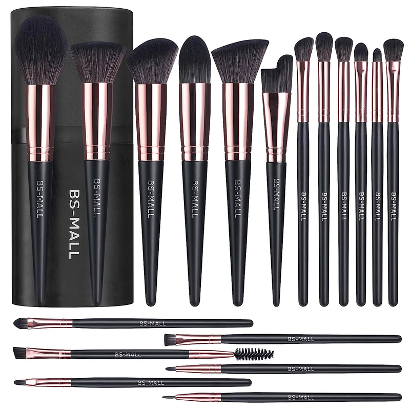 18 Piece Makeup Brush Set with Case