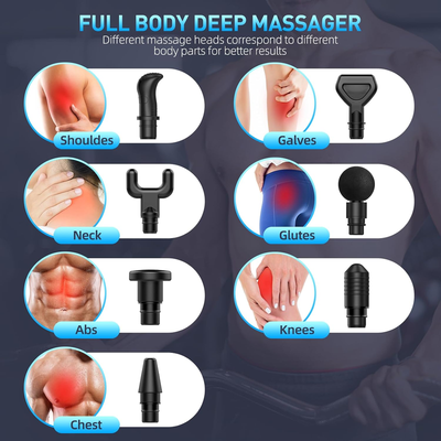 Deep Tissue Massage Gun Massage with 7 Massage Heads & 6 Speeds and Carrying Case