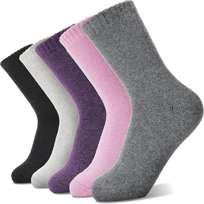 5 Pack Merino Wool Hiking Socks for Women