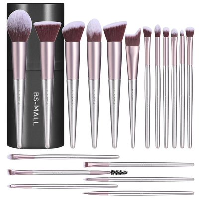 18 Piece Makeup Brush Set with Case