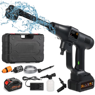 Portable Power Washer with 6-In-1 Nozzle -  Cordless Pressure Washer, 24V Brushless Motor 