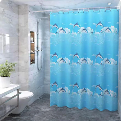 Waterproof 4G Lightweight Shower Curtain Liner 72 x 72 With Heavy Duty Magnets
