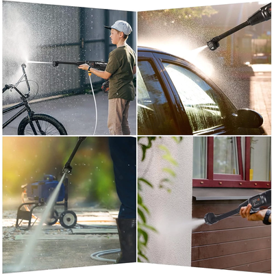 Portable Power Washer with 6-In-1 Nozzle -  Cordless Pressure Washer, 24V Brushless Motor 