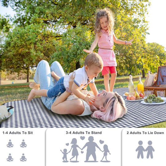 Waterproof Picnic Blanket – Foldable Outdoor Mat for Beach, Park, Camping, and Travel