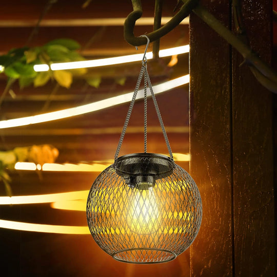 Outdoor Solar Lantern – Waterproof Hanging Garden Light for Yard Patio Pathway Tree Decor