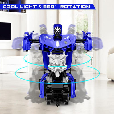 Remote Control Car with 360° Rotating Deformation Robot Toy