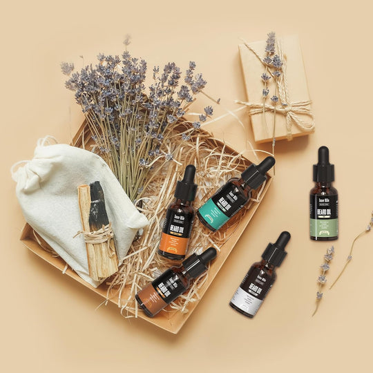 5-Pack Beard Oil Kit for Men – High-Quality Beard Conditioning Oils for Grooming, Softening & Healthy Beard Care