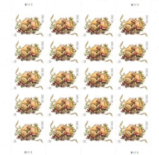 USPS Celebration Corsage Two Ounce 2017 Forever Stamps - Booklet of 20 Postage Stamps