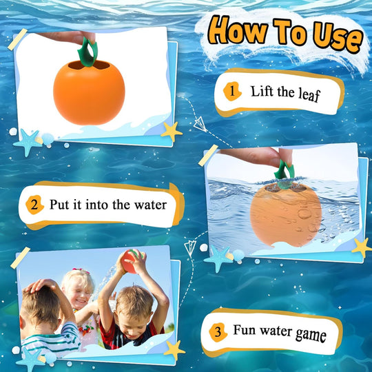 Reusable Water Balloons - Self Sealing Soft Silicone for Kids Outdoor, Pool, and Beach Play