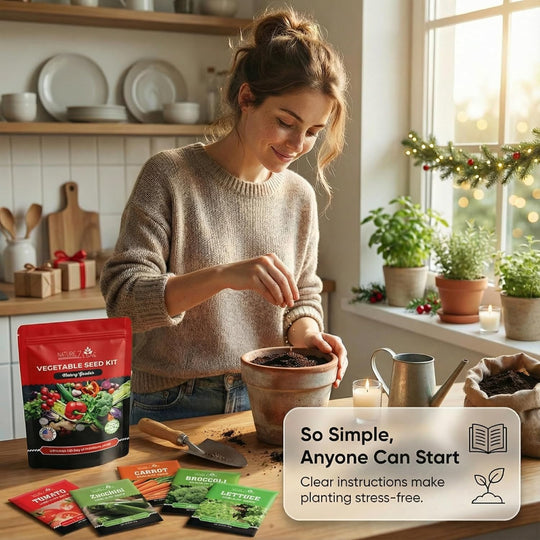 Variety Heirloom Vegetable & Fruit Seeds – Non-GMO Survival Seed Vault for Home Garden & Outdoor Planting