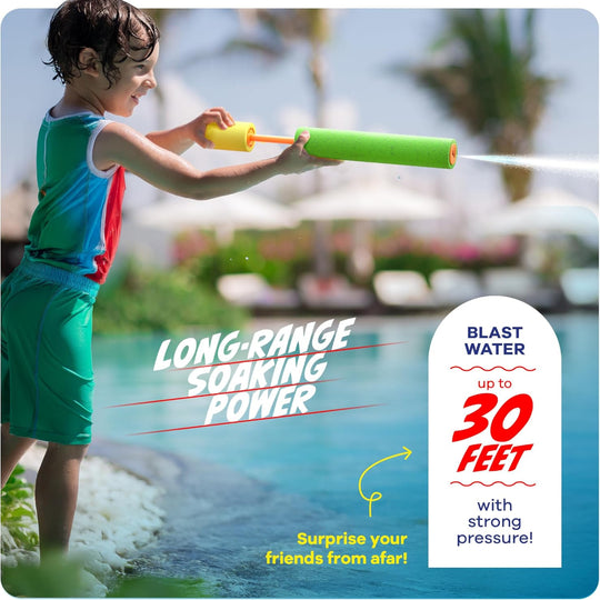 3-Pack Water Guns for Kids – Outdoor Pool & Backyard Play Use – Squirt Blaster Toys for Summer Games – Fun Water Toys for Boys & Girls