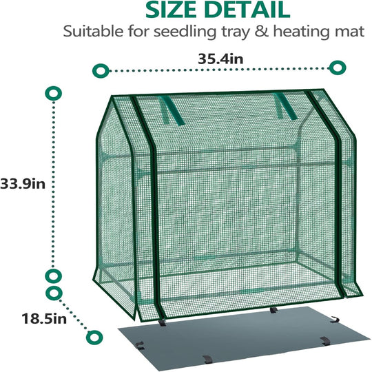 Mini Indoor Greenhouse – Tabletop Plant Nursery Grow Tent for Seedling Propagation