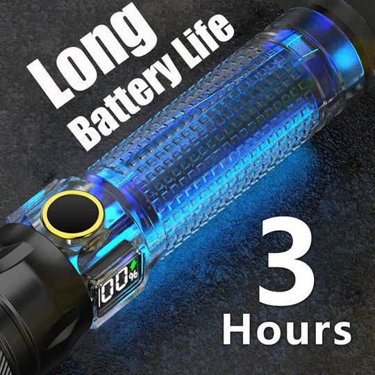 Rechargeable LED Flashlight – High Lumen EDC Use – Zoomable Beam with Digital Power Display – USB-C Charging for Home, Outdoor, Camping & Emergency Survival