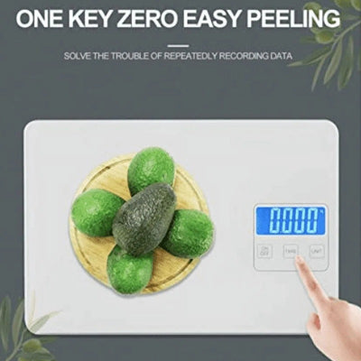 Tempered Glass Kitchen Scale - Up To 15Kg