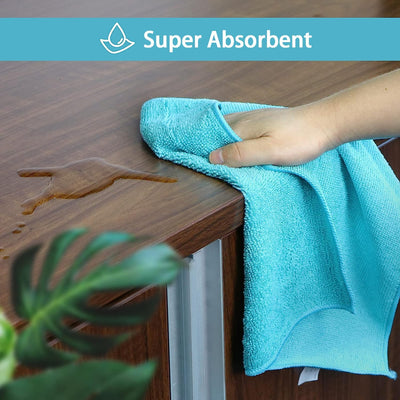 12 Pack Microfiber Cleaning Cloths,11.5"X11.5"