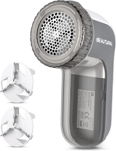 Fabric Shaver and Lint Remove with 2-Speeds and 2 Replaceable Stainless Steel Blades