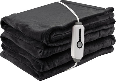 Heated Electric Throw Blanket, Cozy Flannel Heating Blanket with 4 Heat Levels 