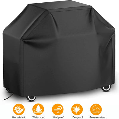 58 Inch BBQ Grill Cover - Waterproof Heavy-Duty Cover for 3-5 Burner Barbecue Grill