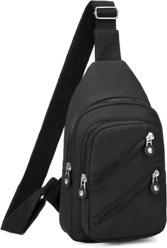 Small Sling Backpack Crossbody Bag, Chest Daypack for Hiking and Traveling