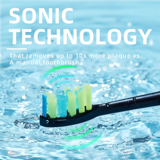 Sonic Electric Toothbrush-One Charge for 90 Days with 6 Brush Heads