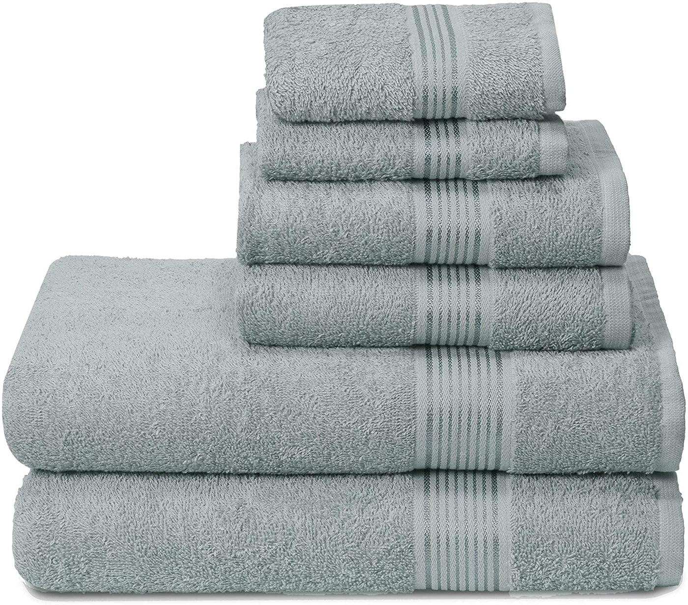 6 Pack Ultra Soft Cotton Quick Dry Towel Set