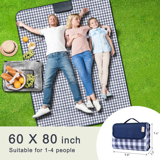 Waterproof Picnic Blanket – Foldable Outdoor Mat for Beach, Park, Camping, and Travel