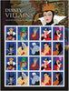 USPS Walt Disney Villains One Sheet Forever Stamps - Booklet of 20 First Class Forever Stamps