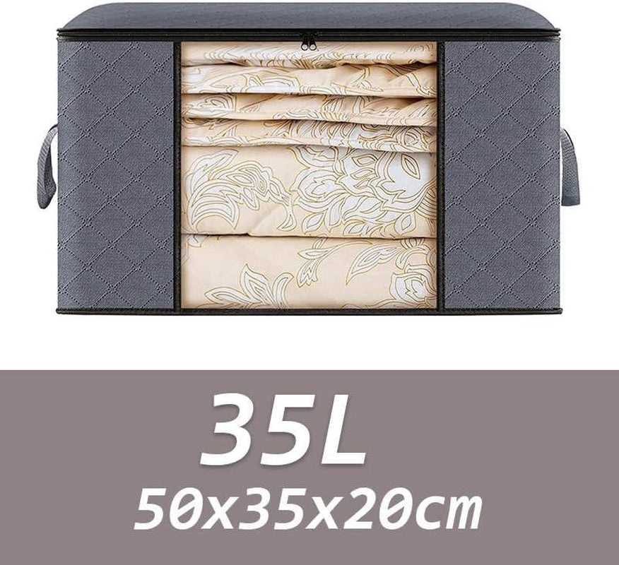 4 Pack Clothes Storage Containers for Organizing and Storage with Lids and Handle