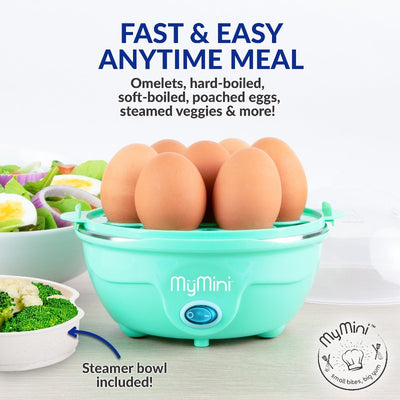 Premium Compact 7-Egg Cooker - Multiple Styles