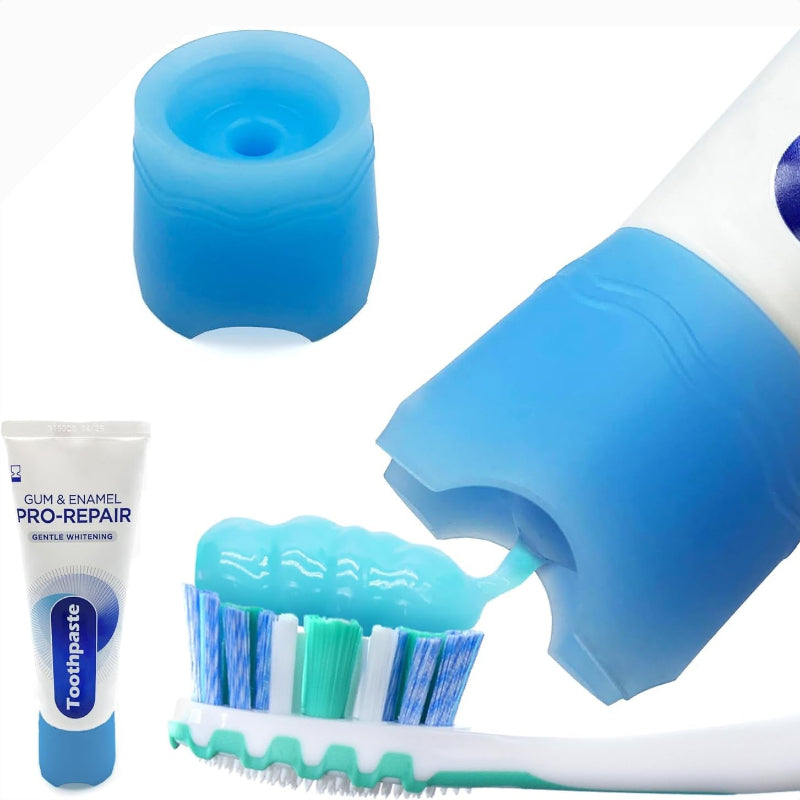  Self-Closing Toothpaste Caps, Silicone Mess-Free Dispenser Lids for Kids and Adults