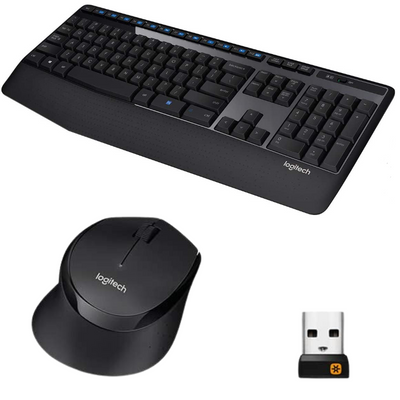 Logitech Wireless Keyboard and Optical Mouse MK345 - (Renewed)