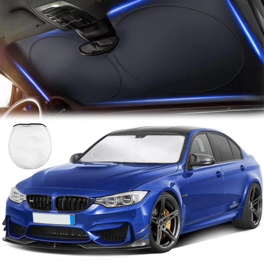 Large Foldable Car Windshield Sunshade - UV Protection Sun Visor for Cars and SUVs