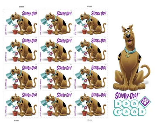 Scooby-Doo Doo Good USPS Forever Stamps - 1 Sheet of 12